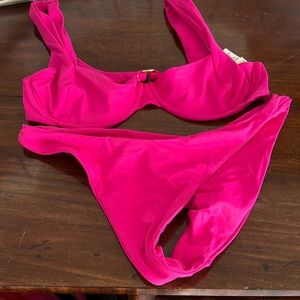 L space bikini hot pink worn once